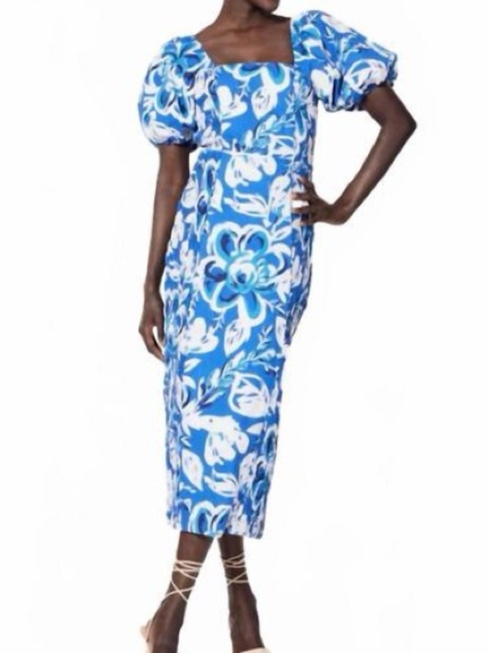 CLEOBELLA Dresses & Skirts - Cleobella Zora Midi Dress in Azure Women’s Size Small 100% Organic Cotton
